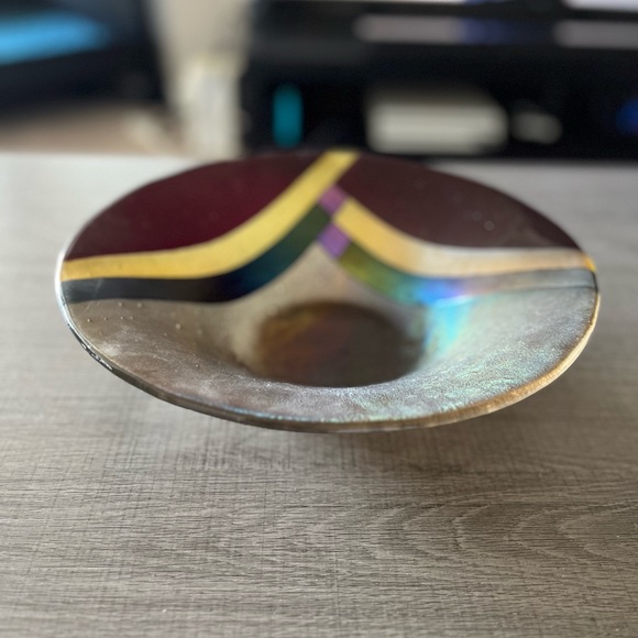 Glass saucer decor bowl - Picture 4 of 7